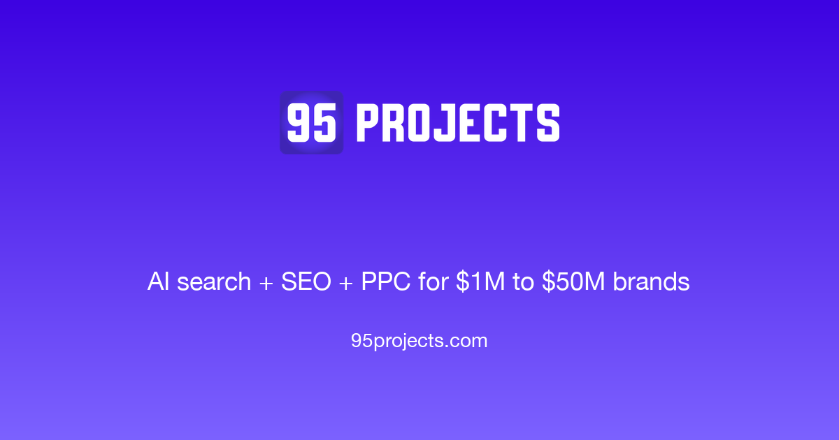 95 PROJECTS website preview