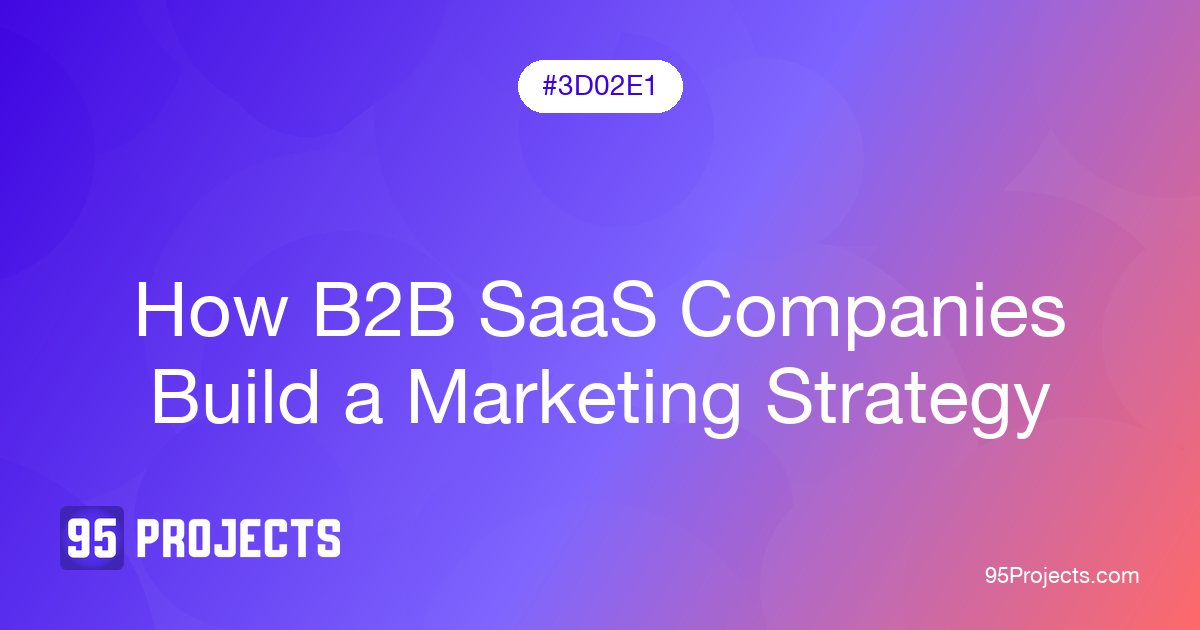 How B2B SaaS companies build a marketing strategy, 95 Projects